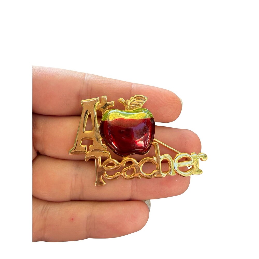 Vintage Teacher Jewelry A+ Teacher Brooch Teacher Gift